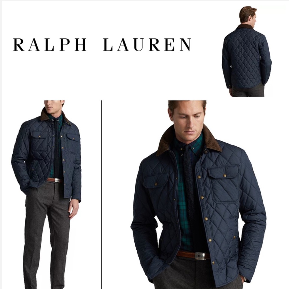 NWT Polo by Ralph Lauren mens quilted waterproof jacket Sz L